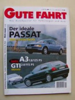 Gute Fahrt 11/1996 Audi A3 ./.Golf3 GTI,Passat 1.9TDI,A8