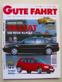 Gute Fahrt 10/1996 VW Passat, Polo 16V,City EL,A3,A4 Avant 2.6