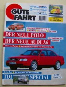 Gute Fahrt 7/1994 Audi A6 C4, TDI-Special, Karmann LT Auto Villa