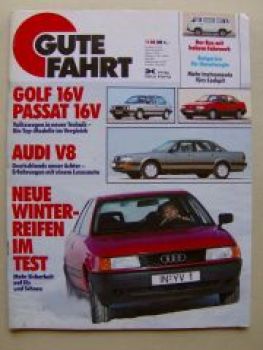 Gute Fahrt 11/1988 VW Golf 16V, Audi V8,Ghia Unikat