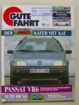 Gute Fahrt 7/1991 T4,Bieber Polo Cabrio, Audi 100 V6 C4