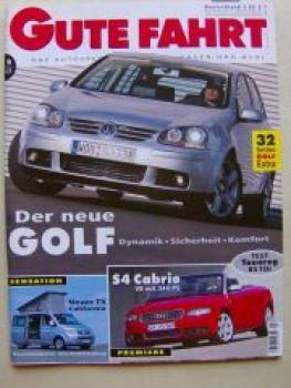 Gute Fahrt 9/2003 VW T5 California, S4 Cabrio,911 Turbo Cabrio