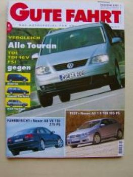 Gute Fahrt 6/2003 Audi A8 V8 TDI,A3 1.9TDI,MTM bimoto TT
