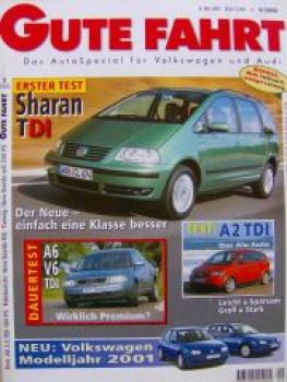 Gute Fahrt 5/2000 Sharan TDI, A2 TDI,A6,MTM Beetle 1.8T