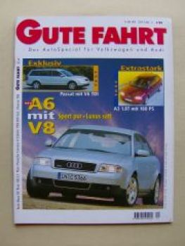 Gute Fahrt 1/1999 Audi A6 V8, A3 1.8T,SMS A4 V6 2.5TDI