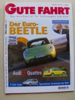 Gute Fahrt 11/1998 VW Lupo 3L TDI, A3 Quattro,911 C4 Cabrio (996
