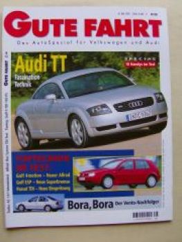 Gute Fahrt 8/1998 Audi TT, Bora, Golf4 4motion,T4  syncro TDI
