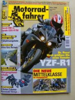 Motorradfahrer 3/2009 Ducati 848 Suzuki GSX-R750