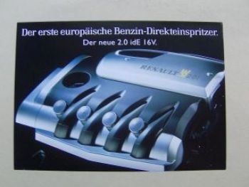 Renault Motor 2.0 idE 16V für Megane Prospektblatt 9/1999