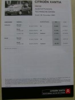 Citroen Xantia Limousine Kombi November 2000