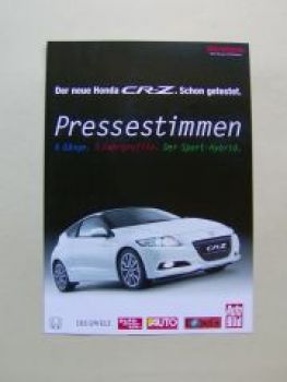 Honda CR-Z Pressestimmen Mai 2010 NEU