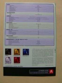 Citroen Saxo Furio Prospekt 2001 NEU Sondermodell