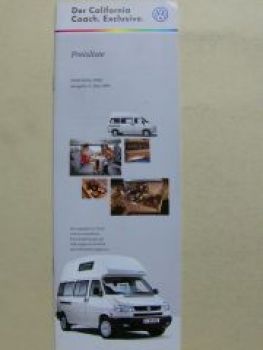 VW T4 California Coach Exclusive Mai 1999