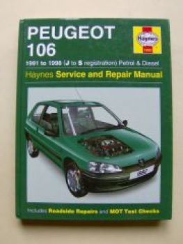 Haynes Peugeot 106 1991 to 1998 Service and Repair Manual
