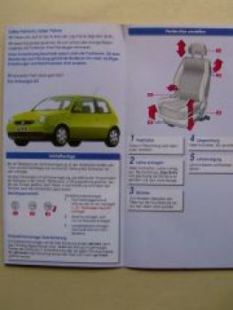 VW Lupo Kurzanleitung Juni 1998 Rarität