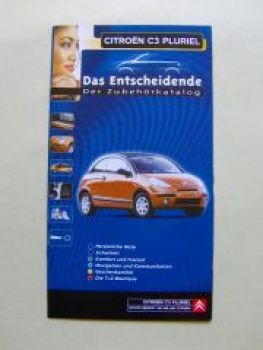 Citroen C3 Pluriel Zubehörkatalog April 2003 NEU