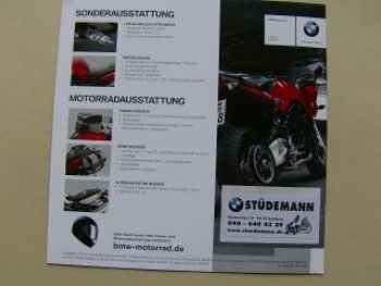 BMW F800 S 800 ST Prospekt Oktober 2009 +Preise