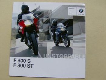 BMW F800 S 800 ST Prospekt Oktober 2009 +Preise NEU