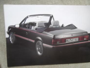 Hammond & Thiede Opel Ascona Cabriolet Prospektblatt Deutsch/Französisch/Englisch