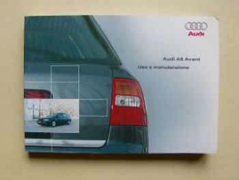 Audi A6 Avant Betriebsanleitung Mai 2003 Italienisch Typ4B