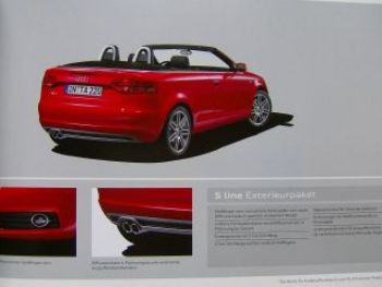 Audi A3 Cabriolet Prospekt April 2010 NEU Typ8p7