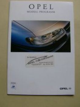 Opel Modell-Programm September 1997 +Preisliste 11/1997