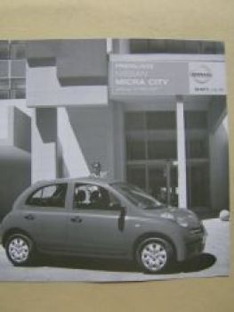 Nissan Micra City Preisliste März 2007 NEU