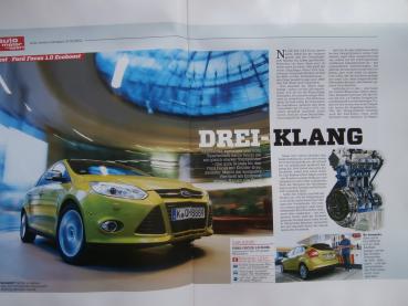 Ford Focus 1.0l EcoBoost Motor Pressespiegel 2012