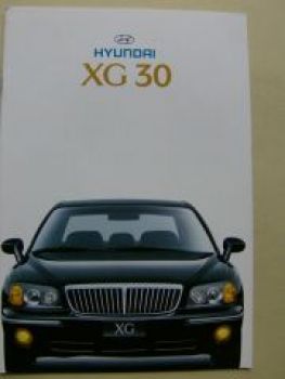 Hyundai XG30 Prospekt Dezember 1999 NEU