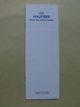 Hyundai Preise & Ausstattungen 20.April 2000 NEU