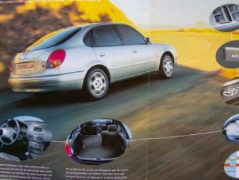 Toyota Corolla limited linea sol Prospekt Februar 2001 NEU