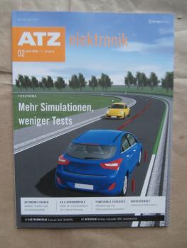 ATZ elektronik 2/2016 Mehr Simulationen,weniger Tests Autonomes Fahren, 48-V-Hybridmodule,