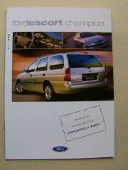 Ford Escort champion Prospekt September 1999 Österreich