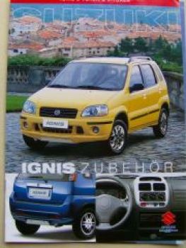 Suzuki Ignis 3-türer & 5-türer Zubehör Prospekt 10/2000 NEU