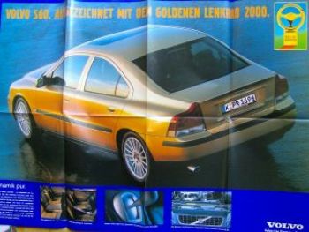 Volvo S60 Poster das Goldene Lenkrad 2000 A1 Größe