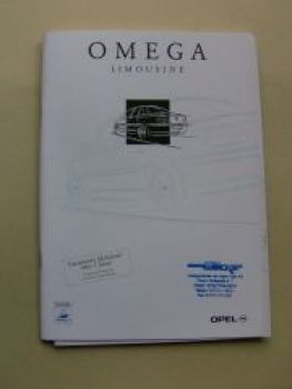 Opel Omega B Limousine Oktober 1997 NEU