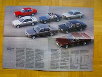 BMW Programm 1983 E21 E30 +Baur TC E28 E23 E24 Poster