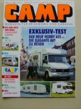 Camp 8/1992 LMC 520, Bürstner Scala, Tabbert Royal,Sunmobil Rimi