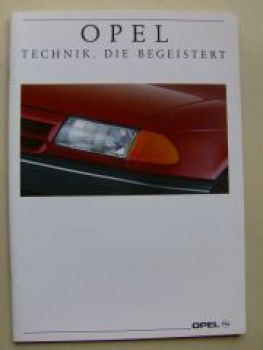 Opel Modellprogramm September 1991