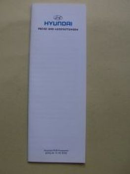 Hyundai Preise & Ausstattungen 15.02.2002 NEU