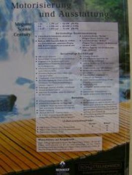 Renault Scenic Century Prospekt März 1998 +Preisliste