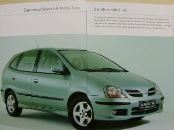 Nissan Almera Tino Prospekt April 2000 NEU