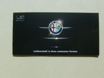 Alfa Romeo Leidenschaft Prospektflyer alle Modelle Juni 2010