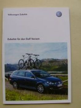 VW Golf6 Variant Zubehör Prospekt September 2009