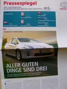 Toyota Pressespiegel Prius 2010 NEU