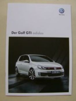 VW Golf6 GTI adidas Prospekt Mai 2010 NEU