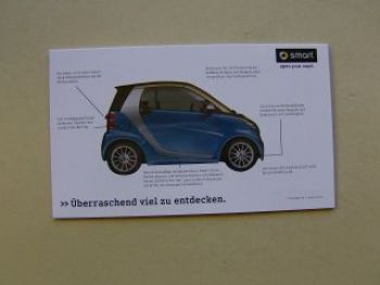smart fortwo NeueGerneration Prospekt Juli 2010 NEU