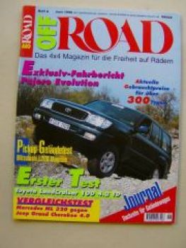 Off Road 6/1998 Pajero, LandCruiser 100 4.2TD,ML320