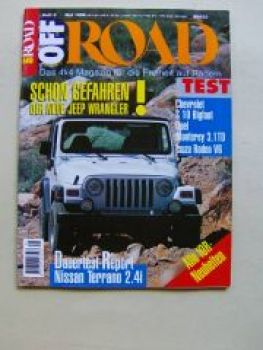Off Road 5/1996 Jeep Wrangler,S10 Bigfoot,Monterey 3.1TD