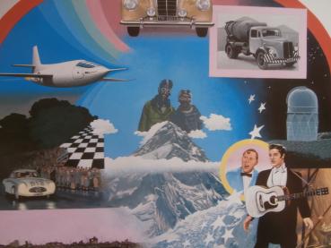 Mercedes Benz 1886-1986 Kalender Daimler Motorboot,Beatles, Mercedes Benz 600 W100